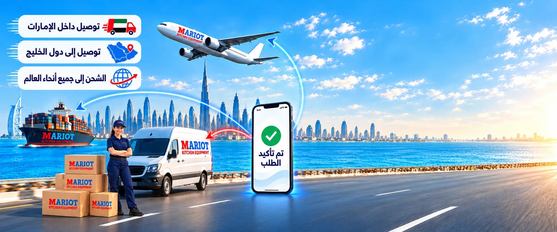 من الإمارات إلى جميع أنحاء العالم