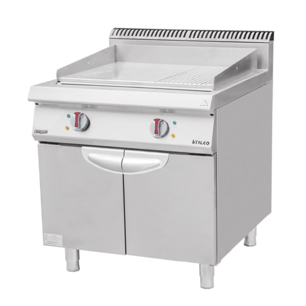 GAS GRILL ON CABINET (1/2 SMOOTH + 1/2 GROOVED PLATE) E-RQP-900