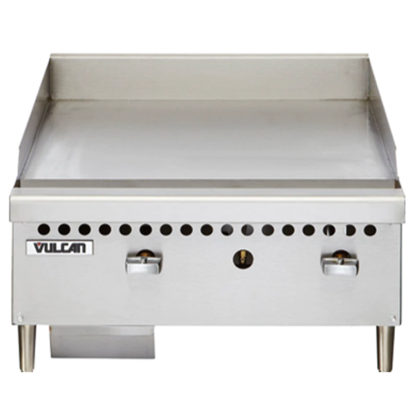 GRIDDLE LP GAS COUNTERTOP 24 wide NO. OF BURNERS: 2 - VCRG24-M