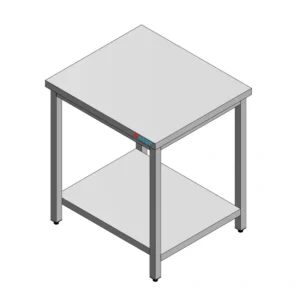 Stainless Steel Table with Bottom Shelf