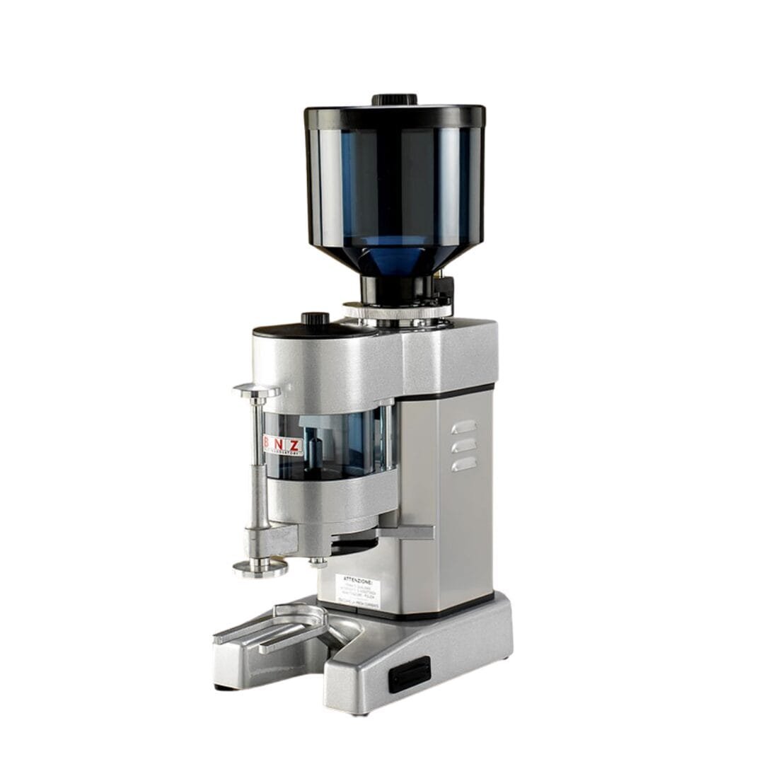 MDBNZAPPT3S COFFEE GRINDER MD BNZ AUTO FLAT BURR TELESCOPIC TAMPER SILVER